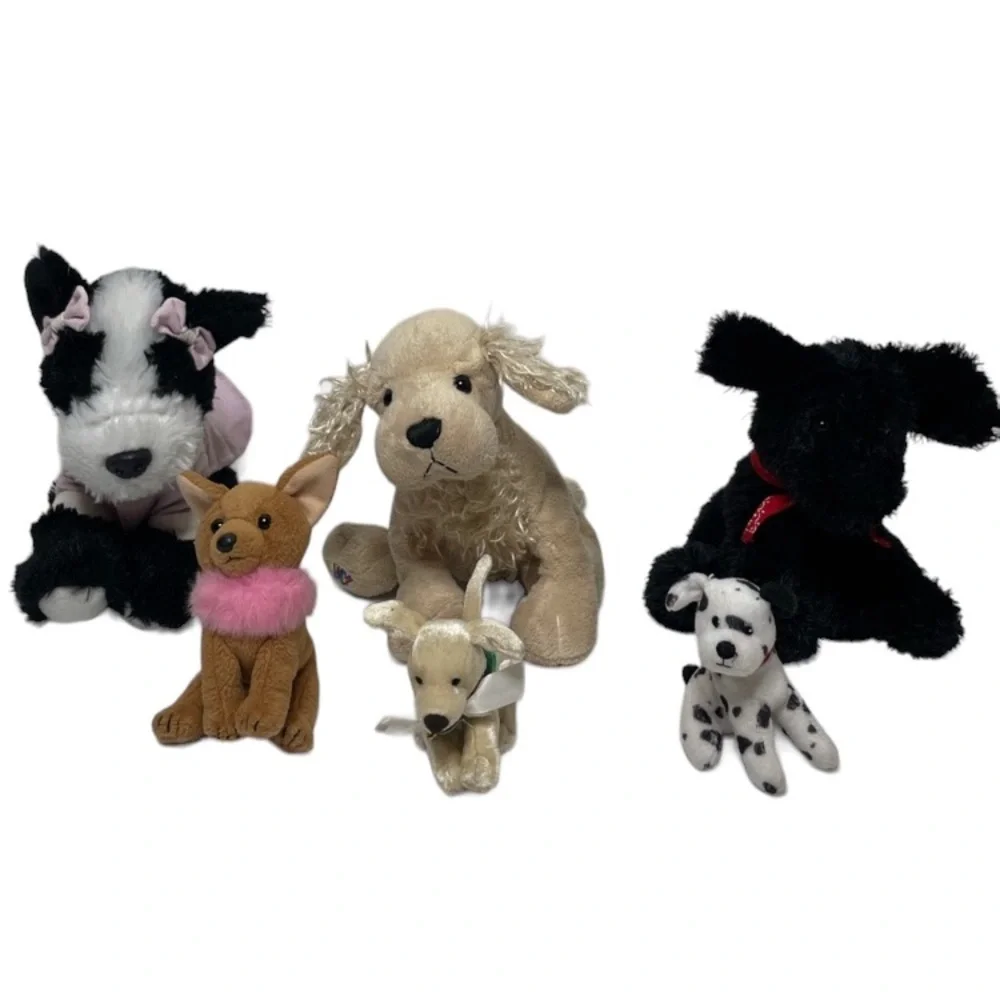 Puppies & Pet Bed Puppy Dog Plush Animals Assortment Pink Purple Red Tan Black
